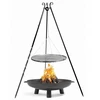 Cook King Cookking Grilis ant trikojo, skirtas sodui, juodas plienas, 80 cm + lauko židinys Bali 80 cm
