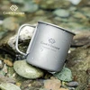 Cook'n'escape titan 300 ml kempingo puodelis, skirtas maisto gaminimui ant atviros ugnies, su sulankstomomis rankenėlėmis, skirtas iškyloms gamtoje ir žygiams