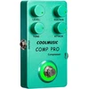 Coolmusic C-cs01 kompresoriaus pedalas, gitaros kompresijos efektas elektrinei gitarai ir bosui, true bypass