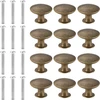 Coptiner, 12 vnt., vintažinės spintelių rankenėlės, 30 mm stalčių rankenėlės, baldų rankenėlės, stalčių rankenos, antikvarinės žalvario virtuvės rankenos, apvalios baldų durų rankenėlės komodai