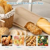 Coptiner rudų kraft popierinių maišelių rinkinys su lipdukais, 60 vnt., 90 g/m², sustiprinti, atsparūs aliejui, saldainių, vaišių maišeliai kalėdoms, helovinui, gimtadieniui, vestuvėms, 3 dydžių