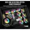 Corsair Icue Link Qx120 Rgb Magnetic Dome Rgb ventiliatorius 120 mm juodas