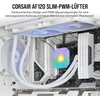 Corsair Ventiliatorius Af120 Slim Pwm, vienas, baltas