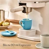 Cosumy spalvoti espresso puodeliai su lėkštutėmis, 6 vnt., pastelinės spalvos – 90 ml – dryžuotas keraminis raštas – galima plauti indaplovėje ir naudoti mikrobangų krosnelėje – modernus mocha puodelių rinkinys