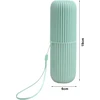 Cozlly 3 dantų šepetėlių dėklų rinkinys kelionėms, dantų šepetėlių puodelis, nešiojamas, plastikinis dantų šepetėlių laikiklis, burnos skalavimo skysčio puodelis, dantų šepetėlių laikymo dėžutė, dantų šepetėlių dėklas kelionėms, stovyklavimui, lauke, balt