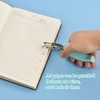 Cozlly 6 mm vienos skylės popieriaus skylių muštuvas, mažas, pramuša iki 8 lapų, rankinis skylių muštuvas su minkšta rankena, vienos skylės skylių muštuvas skirtas popieriui, etiketėms, kortelėms