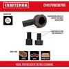 Craftsman cmxzvbe38785 1.5" natūralių šerių dulkių šepetys šlapio/sauso valymo priedo siurbliui su 1 9/8" ir 2 1/2" adapteriu