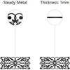 Creatcabin gėlėta metalinė sienos dekoracija, juodas metalinis sienos menas, rustikalus, tuščiaviduris, stačiakampė geležinė gėlės pakabinama sienos skulptūra, mandala sienos dekoracija svetainei, namams, biurui, sodui, balkonui