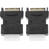 Create idea 2 vnt. 4 kontaktų female ide molex į sata 15 kontaktų male adapteris konverteris molex į sata maitinimo šaltinio priedai, skirti power hdd/ssd/dvd rw/kietajam diskui