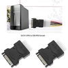Create idea 2 vnt. 4 kontaktų female ide molex į sata 15 kontaktų male adapteris konverteris molex į sata maitinimo šaltinio priedai, skirti power hdd/ssd/dvd rw/kietajam diskui