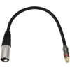 Create idea 3 kontaktų rca moteriškas į xlr vyriškas cinko lydinio korpuso trumpas kabelio adapteris audio jungčių movos maišytuvams įrašymo įrenginiams stiprintuvams