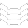 Create idea 4 vnt. 9 cm cpu aušintuvo ventiliatoriaus vielos sagtis, nerūdijančio plieno kompiuterio cpu ventiliatoriaus spaustukai viršutinis kabliukas, skirtas tuščiavidurio veleno ventiliatoriui, suderinamas su Jonsbo Cr1400 Cr1200