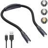 Criacr kaklo skaitymo lempa knygai, 3 spalvos ir reguliuojamas ryškumas, led knygos lempa, įkraunama usb led pakabinama lempa skaitymui, mezgimui, stovyklavimui, bėgiojimui, remontui