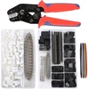 Crimping įrankių rinkinys, Dechengbao Dupont reketinis crimping įrankių rinkinys su 1550 vnt. 2,54 mm jungtimis ir 460 vnt. Jst-xh jungtimis, skirtas Awg 28-20 (0,08-0,5 mm²)