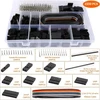 Crimping įrankių rinkinys, Dechengbao Dupont reketinis crimping įrankių rinkinys su 1550 vnt. 2,54 mm jungtimis ir 460 vnt. Jst-xh jungtimis, skirtas Awg 28-20 (0,08-0,5 mm²)