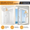Crinston ® lipni sandarinimo juosta durims ir langams, 20 x 10 mm, 2 ritiniai po 4 m, iš viso 8 m, Epdm korėta guma, garso izoliacija, vandeniui atsparus guminis sandariklis, sandarinimo juosta, juoda
