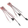 Cryfokt 30a mikro šepečiu valdomas Esc, dvipusis šepečiu valdomas Esc, lengvas, 2 vnt. pakuotė, dvigubo variklio valdymas, apsauga nuo trukdžių su stabdžiu, skirtas Axial Scx24 1/24
