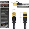 Csl - 15 m, Cat 7 tinklo kabelis, plokščias, 40 Gbits - medvilninis apvalkalas - Lan kabelis, patch kabelis, duomenų kabelis - Cat.7 Gigabit Rj45 Ethernet kabelis - 10000 Mbits greitis - plokščias kabelis - instaliacinis kabelis
