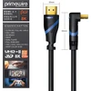 Csl 8k Hdmi 2.1 Kabelis, Kampinis 90°, 48 Gbps, 2m