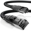 Csl Cat 8.1 tinklo kabelis 40 Gbps, 15 m, juodas, medvilninis apvalkalas