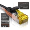 Csl Cat.8 tinklo kabelis 5m, 40 Gbit/s, juodas, atsparus dilimui
