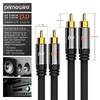 Csl-computer Rca garso kabelis, 1m, 2x Rca į 2x Rca, metalinis kištukas