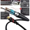 Csl Hdmi 2.1 kabelis 8k 4k baltas/raudonas/juodas 1m
