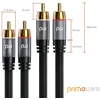 Csl Stereo Rca Audio Kabelis 1.5m, 2x Rca-2x Rca, Paauksuoti Metaliniai Kištukai