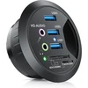 Csl Usb 3.0 stalo centras su kortelių skaitytuvu ir garso jungtimis