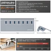 Csl Usb 3.2 Gen2 7 prievadų centras, 10 Gbps, su maitinimo adapteriu
