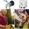 Ctdmj ibc išleidimo čiaupas, 1000l vandens bako čiaupas, ibc bako išleidimo čiaupas 1/2 colio su snapelio prailginimu s60 x 6 stambus sriegis, ibc konteinerio jungties adapteris vandens bakui (žalias)