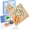 Cubidi® Medinis Geoboard: Kūrybiškas Montessori žaislas vaikams nuo 3 metų