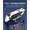 Cuifati steam deck dokas, skirtas rog ally – 10 viename dvigubas ventiliatoriaus dokas – 2 x usb 3.0, 3 x usb 2.0, hdmi 4k@60hz rj45, atminties kortelė, atminties kortelė, 100w pd prievadas