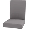 Custom Slipcover Replacement tvirtas Henriksdal kėdės užvalkalas, plotis 21" pakaitinis užvalkalas, tinkantis Ikea valgomojo kėdžių užvalkalams (šviesiai pilka medvilnė)