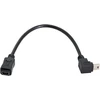 Cy 480mbps mini usb 5 kontaktų kištukas į mini usb 5 kontaktų lizdą prailginimo kabelis 90 laipsnių kampu žemyn 20cm