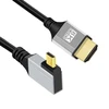 Cy 90 laipsnių kampu Micro Hdmi 2.1 Hdtv kabelis itin plonas 8k 4k itin lankstus plonas A tipo į D tipo kabelis kamerai Hdtv 50cm