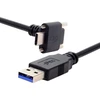 Cy 90 laipsnių žemyn nukreiptas kampinis užsukamas usb-c į usb 3.0 duomenų 5 gbps kabelis type c vr kamerai nešiojamam kompiuteriui (120 cm)