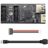 Cy Card vienos 19/20 kontaktų jungties į usb 3.0 19/20 kontaktų dvigubų prievadų female pcba tipo adapterio skirstytuvas hub 5 gbps