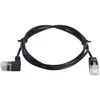 Cy itin plonas cat6 ethernet kabelis rj45 žemyn nukreiptas utp tinklo kabelio jungiamasis laidas 90 laipsnių cat6a lan, skirtas nešiojamam kompiuteriui, maršrutizatoriui, televizoriaus priedėliui, 3.0m