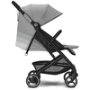 Cybex Gold Beezy vežimėlis su vieno patraukimo diržais, nuo gimimo iki maždaug 4 metų (maks. 22 kg), kompaktiškas ir ergonomiškas, Lava Pilkas