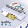 Cyej Cyejde-381gs A3 A4, 3-in-1 laminatorius, Abs ir žemo triukšmo funkcija, įskaitant 16 laminuotų plėvelių, tinka namų biurui ir mokyklai, baltas
