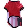 Cyp Brands Sh-01xl-ac Poliesterinis marškinėlis šuniui Athletic Club su dryžiais, Xl dydis, raudona/balta, Xl