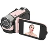 D90 1080p 16mp sukamasis ekranas vaizdo kamera 16x priartinimas Hd vaizdo įrašymo įrenginys su papildomu apšvietimu fotografijai, kelionėms, vestuvėms (rožinė)