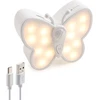 Da Light led naktinė lemputė su judesio davikliu, įkraunama usb 1200 mah, pritemdoma laiptų lemputė su reguliuojama spalvos temperatūra 3000 k/6000 k, drugelio formos spintelių ir laiptų apšvietimas