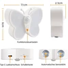 Da Light led naktinė lemputė su judesio davikliu, įkraunama usb 1200 mah, pritemdoma laiptų lemputė su reguliuojama spalvos temperatūra 3000 k/6000 k, drugelio formos spintelių ir laiptų apšvietimas