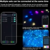 Dakango 20 m 200 led spalvą keičiančios dekoratyvinės lemputės, sinchronizuojamos su muzika, valdomos nuotoliniu pulteliu ir programėle, usb „pasidaryk pats“, vandeniui atsparios išmaniosios dekoratyvinės lemputės vakarėliams, vestuvėms, miegamajam, kalėd