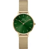 Daniel Wellington Petite laikrodis 28 mm dvigubo padengimo nerūdijantis plienas (316l) aukso spalvos, žalios spalvos, moderni klasika