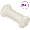 Darbo virvė, baltos spalvos, 6mm, 500m, polipropilenas