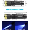 Darkbeam Uv žibintuvėlis 365nm šviesos Woodsche lempa juoda šviesa ultravioletinis Led mini rankinės detektorius šunų šlapimo naminių gyvūnėlių dėmėms 370nm klastočių atpažinimo dervos kietinimui
