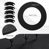 Dartboard apsauga - apsauginis žiedas smiginio lentai, lengvas eva smiginio lentos apvadas, skirtas 45 cm skersmens lentai (bendras skersmuo 72 cm) - sienos apsauga nuo smiginio ir smiginio lentos stovas
